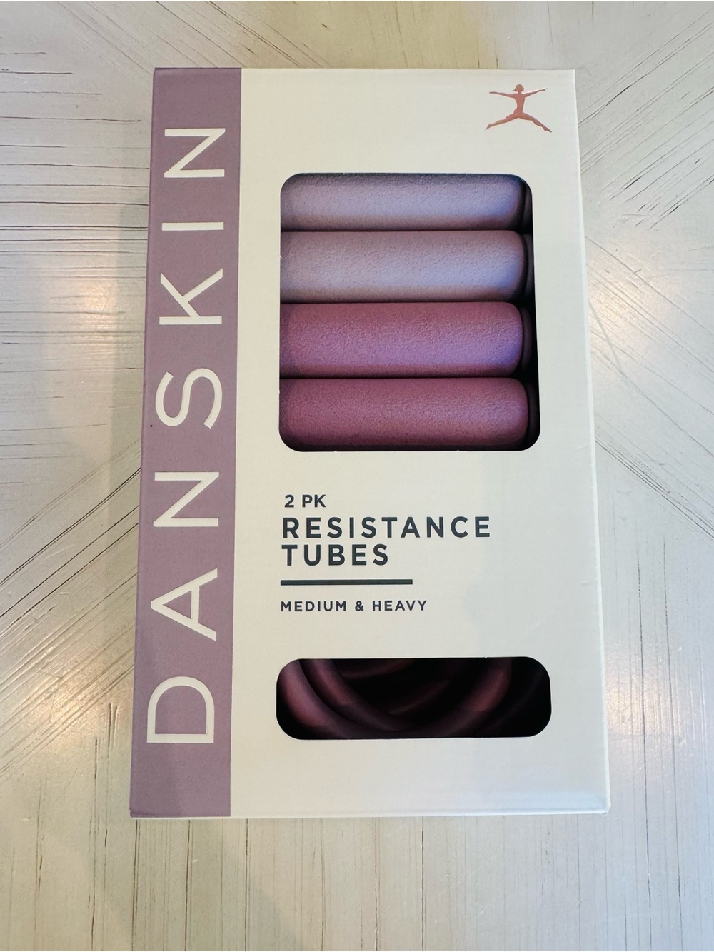 Danskin 2-Pk Resistance Tubes Medium & Heavy NWT New Sealed